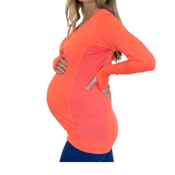 Maternity Active Wear tunic (Teal) - Picture 3 of 3